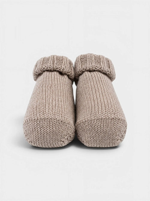 Babbucce Neonato Beige SC75 by BEBE' DI ALMY