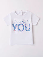 T-shirt Bimba Bianco 0B312/0113 by SARABANDA