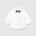 Camicia Bimbo Ecru 2196/20 by MAYORAL
