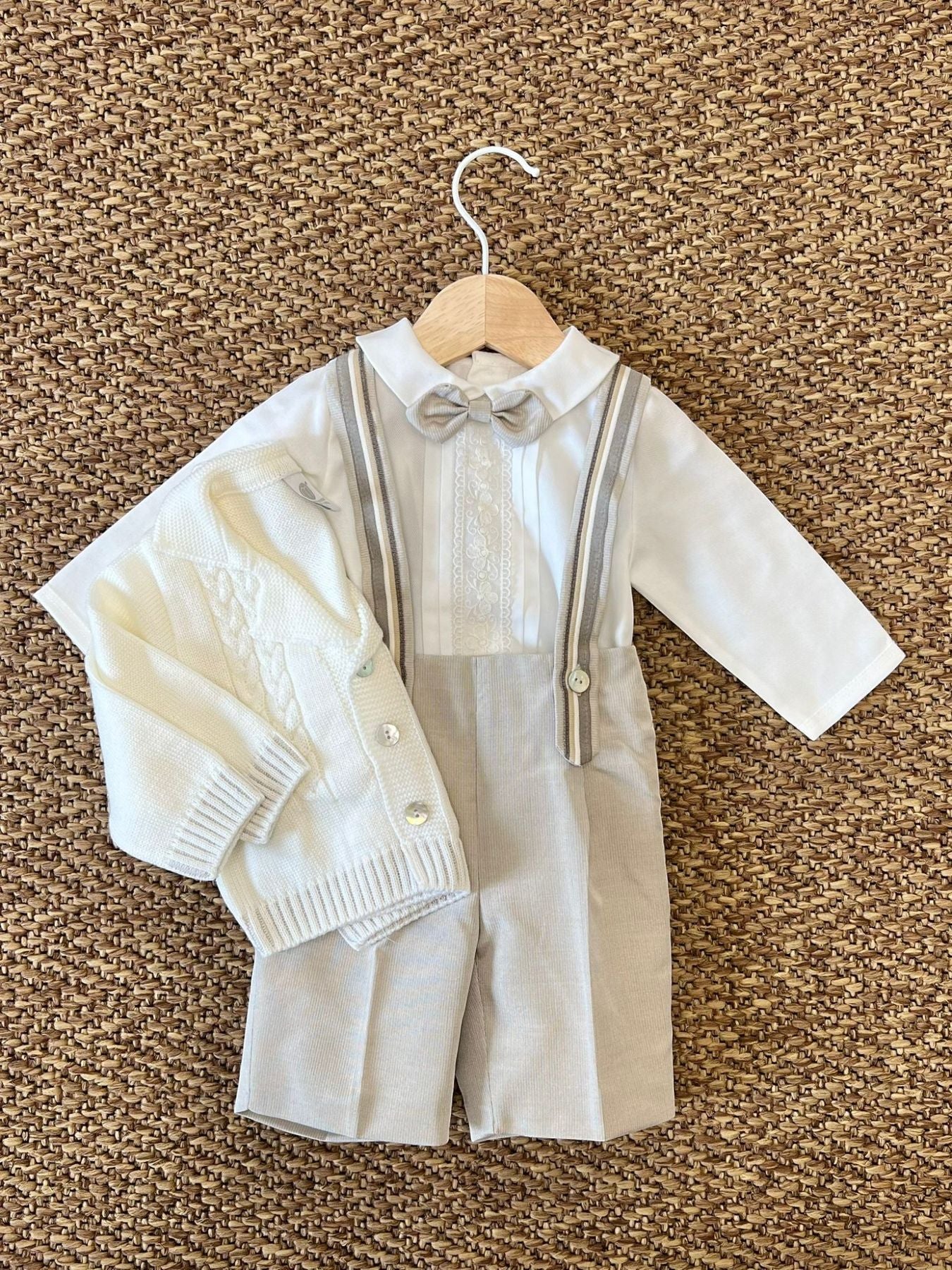 Completo Cerimonia Bermuda Bimbo VANIGLIA IK20660 -  NANU' BABY
