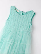 Abito Bimba Verde 0B338/4634 by SARABANDA