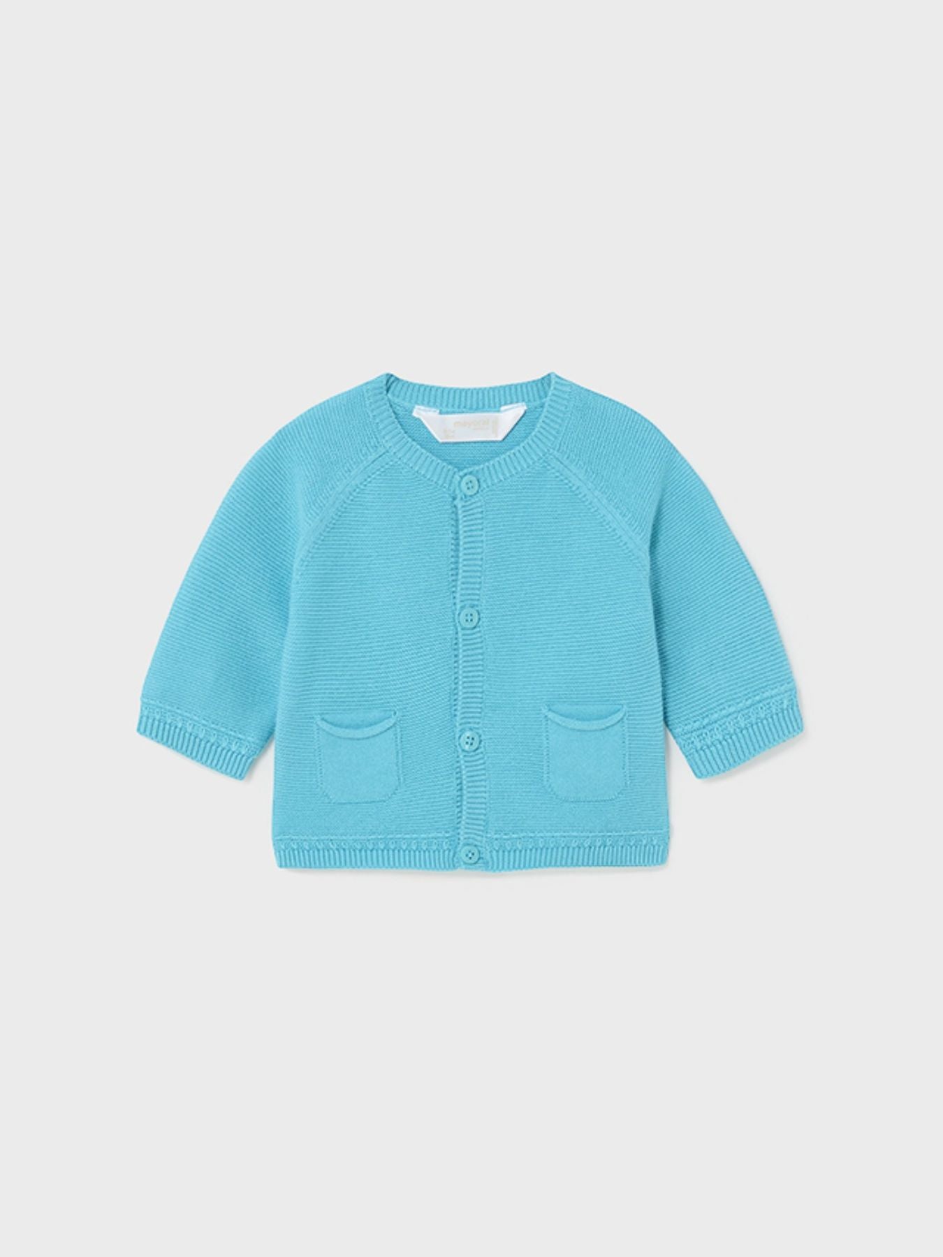 Cardigan tricot Bimbo TURCHESE 1380/C -  NANU' BABY