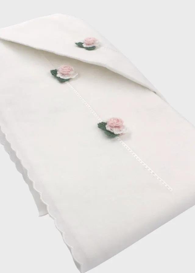 Lenzuolino Neonata Bianco DELIZIA/LN by PICCOLA GIUGGIOLA