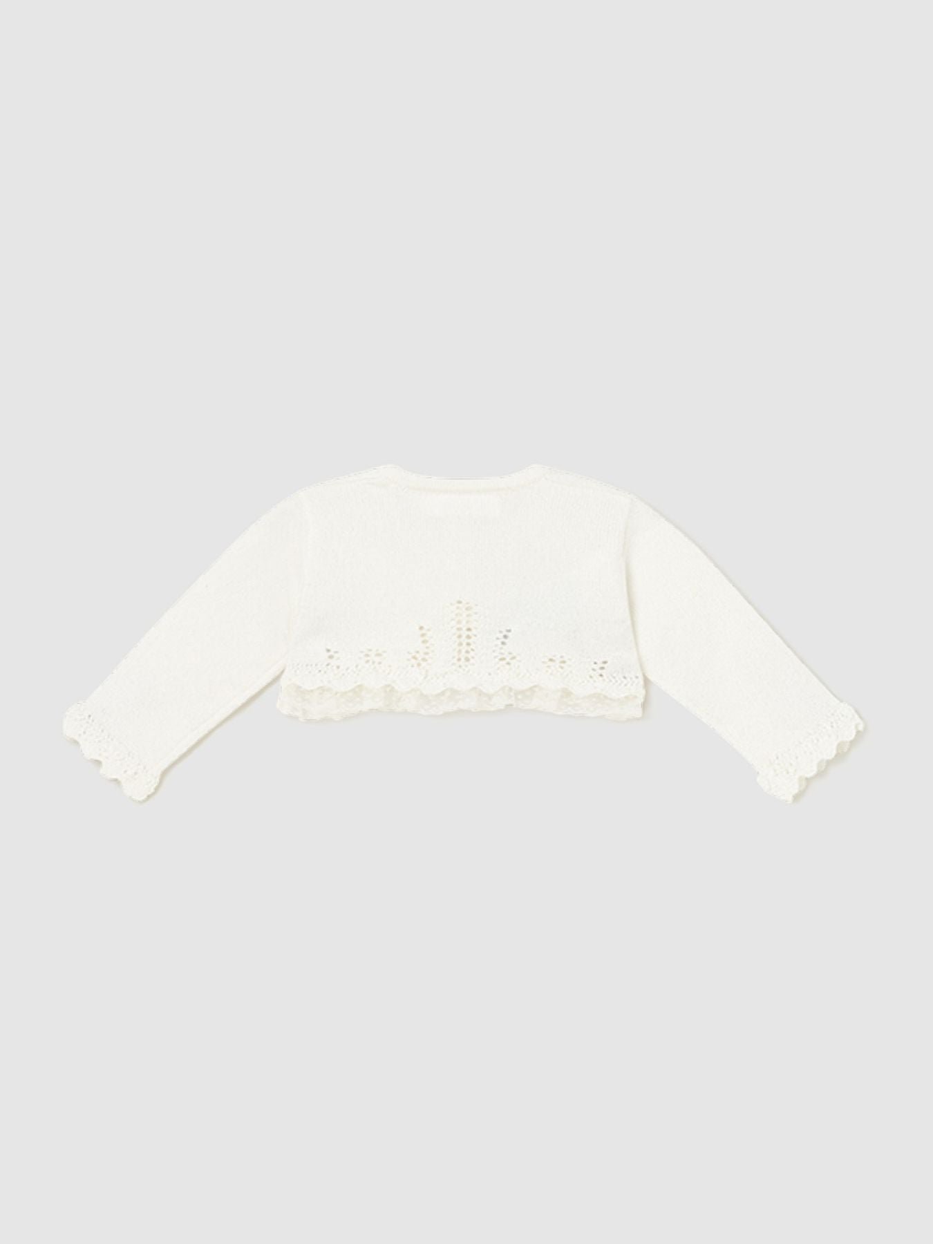 Cardigan cerimonia Bimba ECRU 1377 -  NANU' BABY