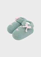 Babbucce Neonata Verde CUORI/759-V by BABY LORD