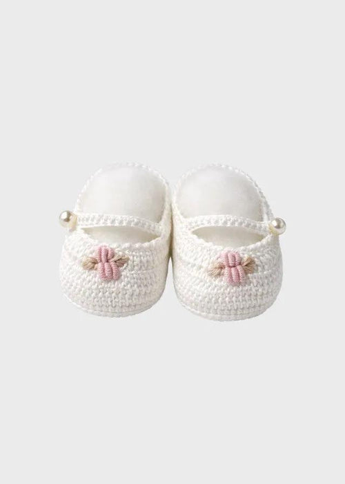 Babbucce Neonata Avorio EK29SB by MARLU'