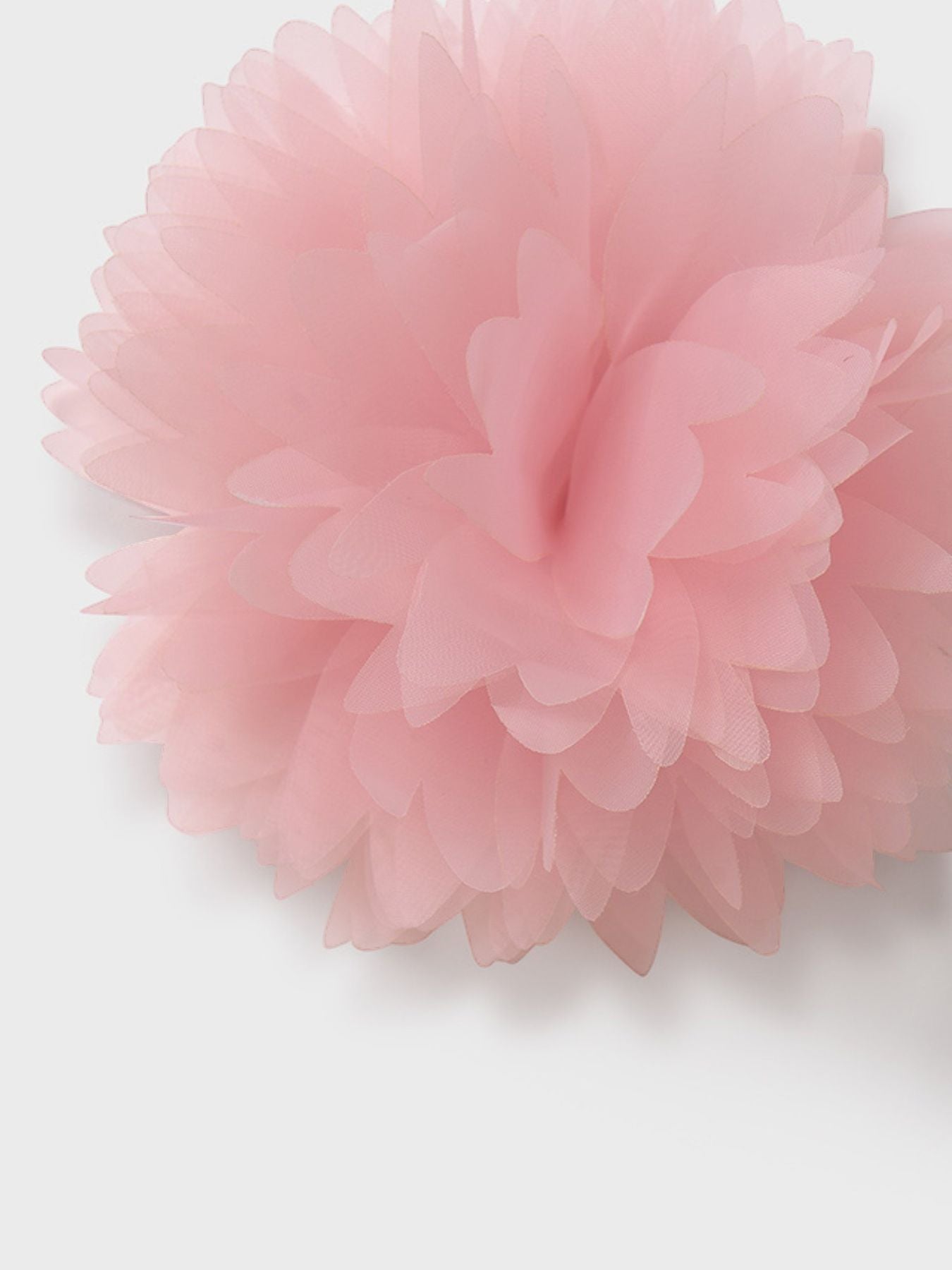 Fermaglio fiore organza  ROSA 5409/R -  NANU' BABY