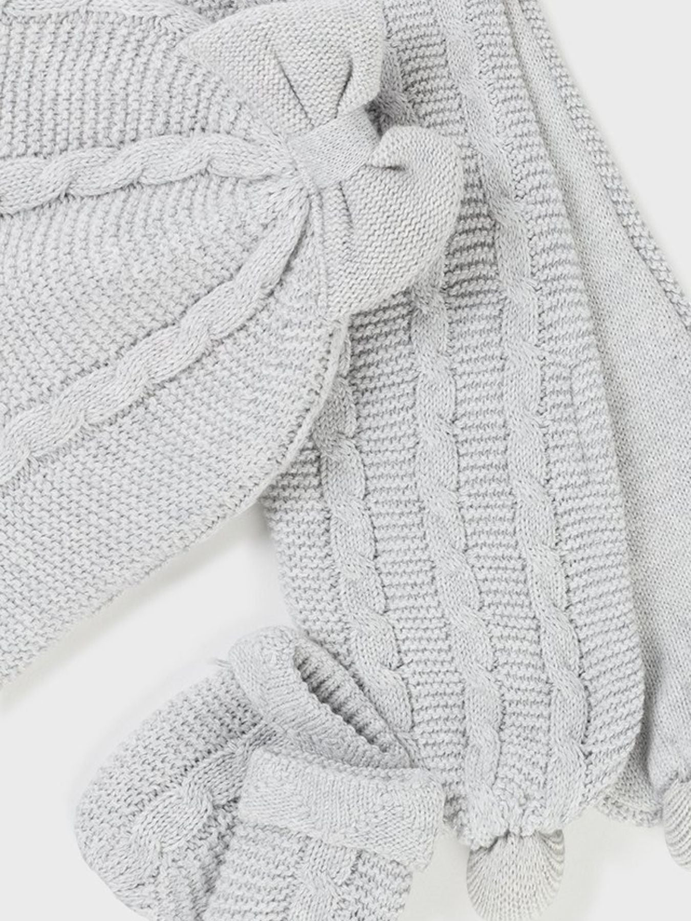 Set cappello,manopole e sciar  PERLA 9663-P -  NANU' BABY