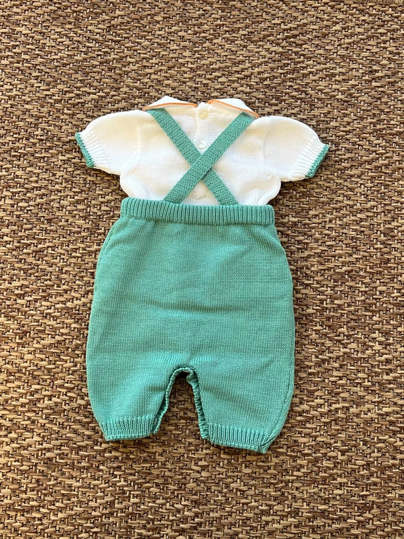 Salopette corta Neonato VERDE CETIN/SL-V -  NANU' BABY