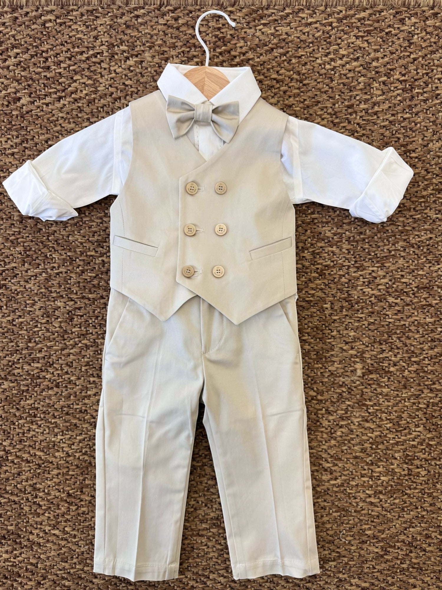 Completo Cerimonia Bimbo BEIGE EPC2104N/B -  NANU' BABY