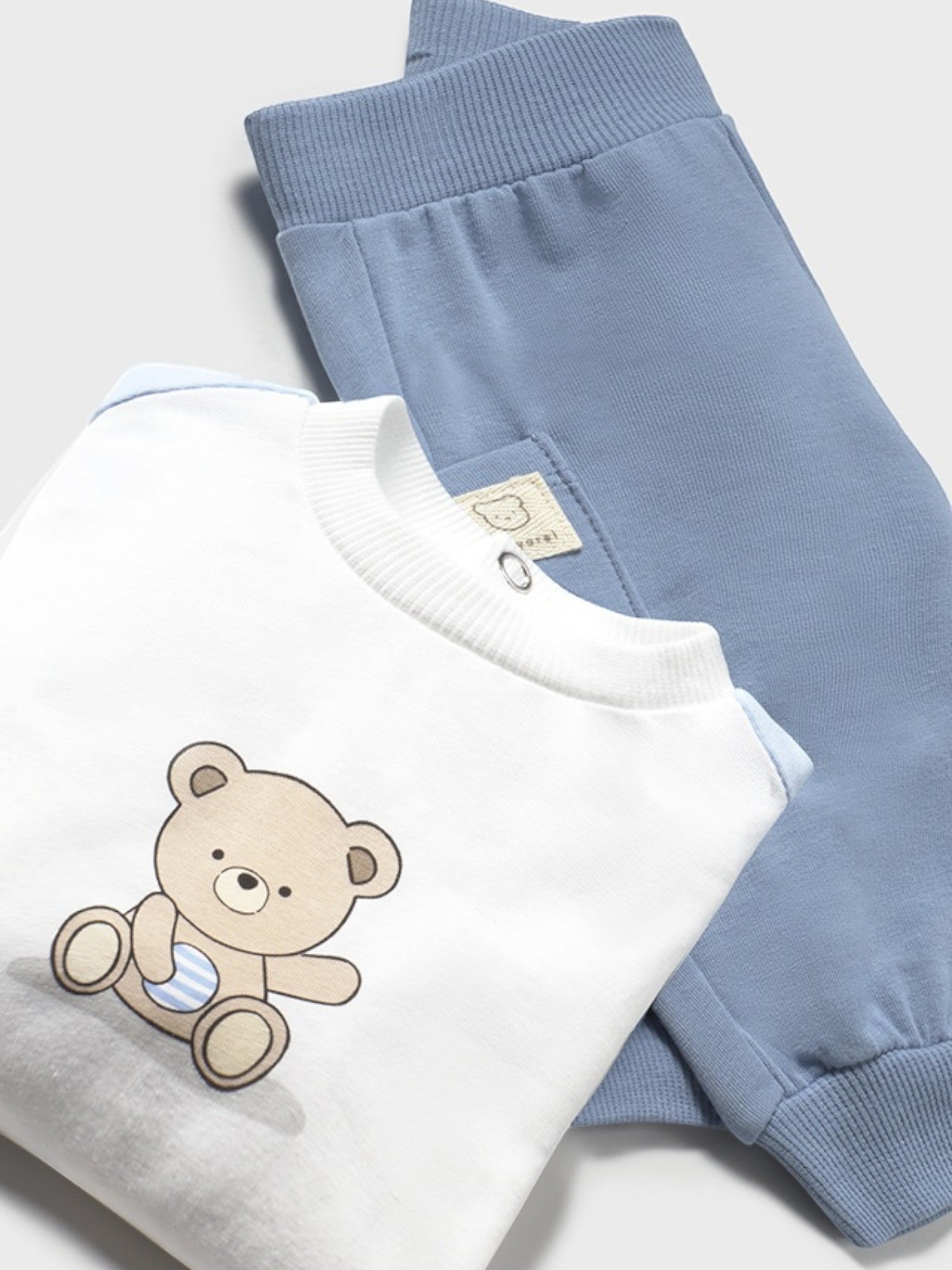 Completo  4 pezzi lungo Bimbo CIELO 1612 /C -  NANU' BABY
