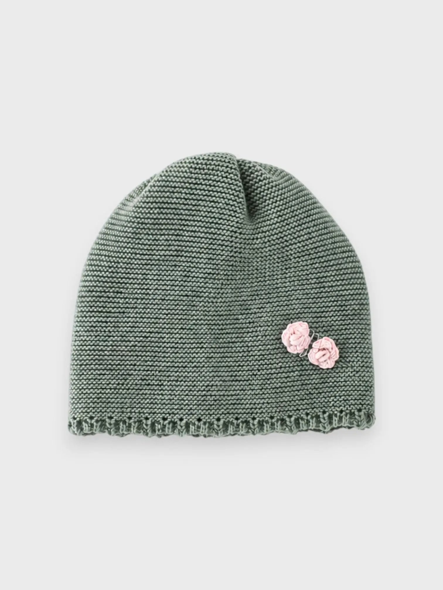 Cuffia Neonata Verde FIORI DI LOTO 604/6231 by BABY LORD