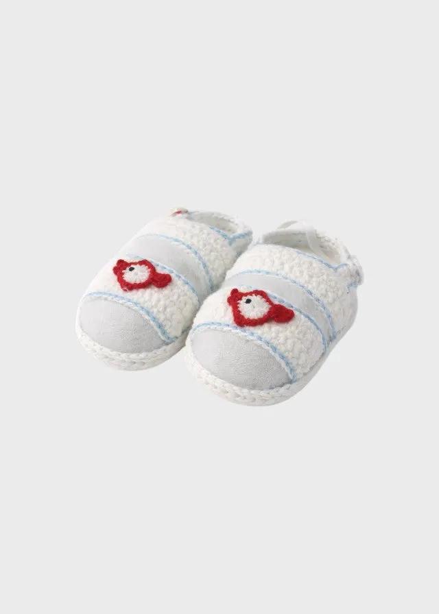 Babbucce Neonato Bianco MARIN/SC by PICCOLA GIUGGIOLA