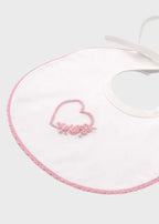 Bavetta Neonata Rosa TAORMINA 1415 by PICCOLA GIUGGIOLA