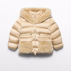 Cappotto Bimba Beige 5849/14 by ABEL & LULA