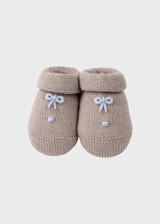 Babbucce Neonato Avorio NODINI 754/S by BABY LORD