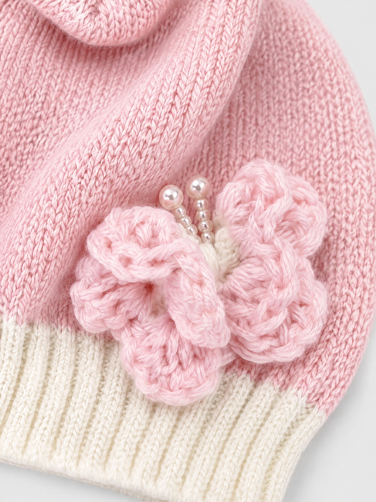 Cuffia Neonata Rosa 8207 by BIMBALO'