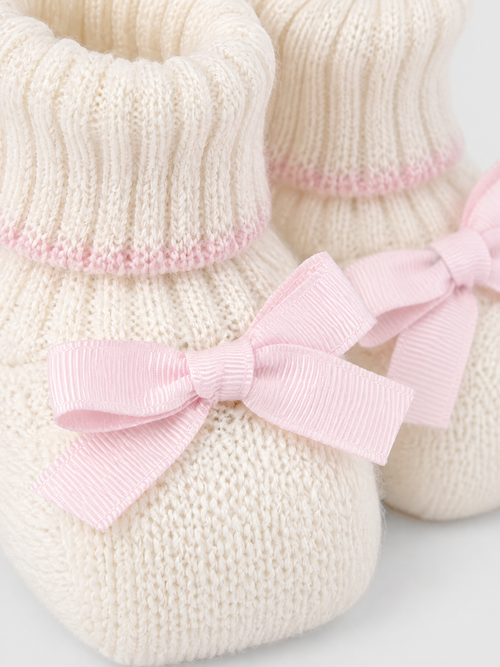 Babbucce Neonato Bianco 8236 by BIMBALO'