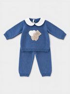 Completo nascita Neonato Blu TEDDY LOVE 518/I by BABY LORD
