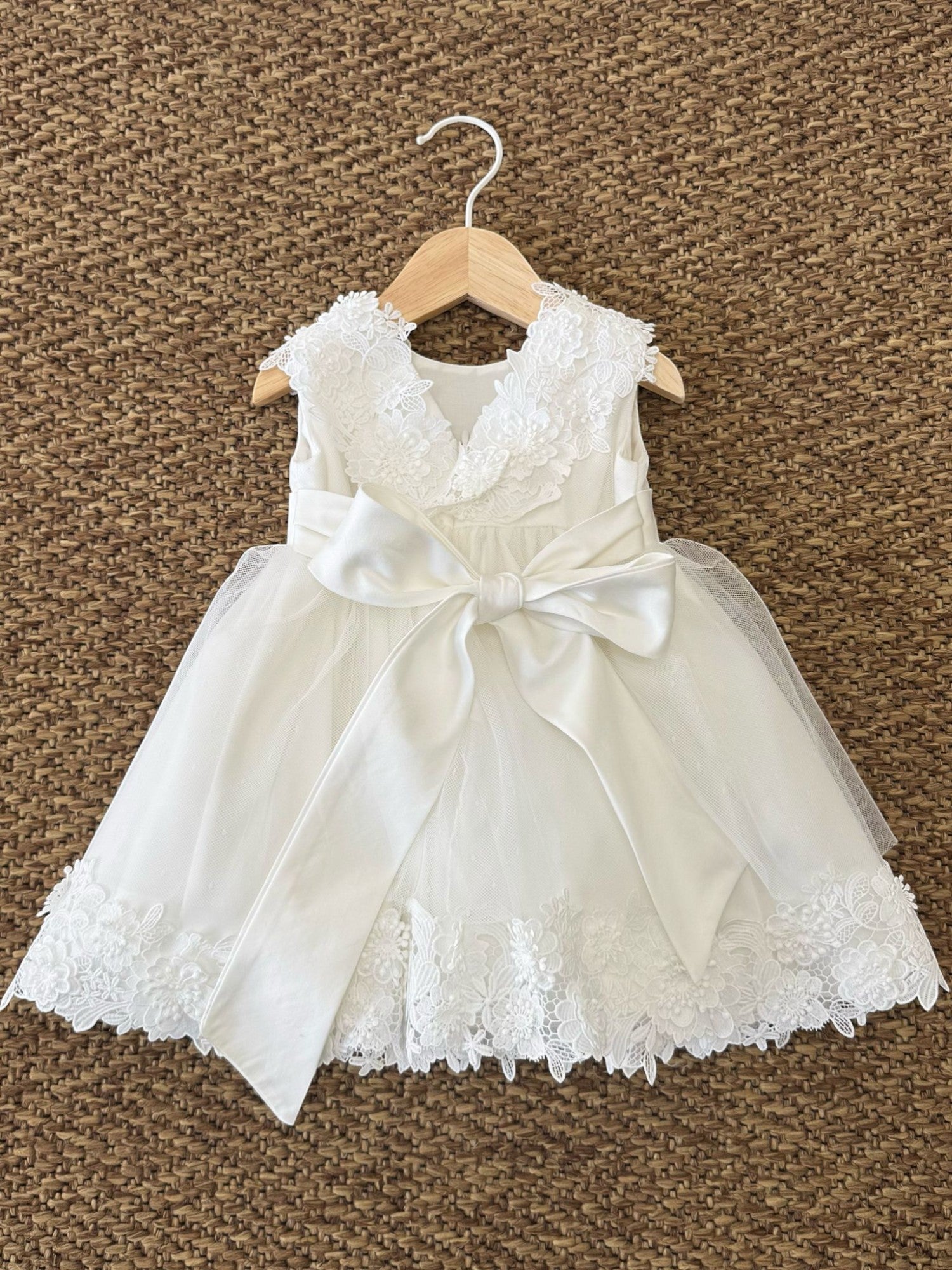 Abito Cerimonia Bimba BIANCO FB083 -  NANU' BABY