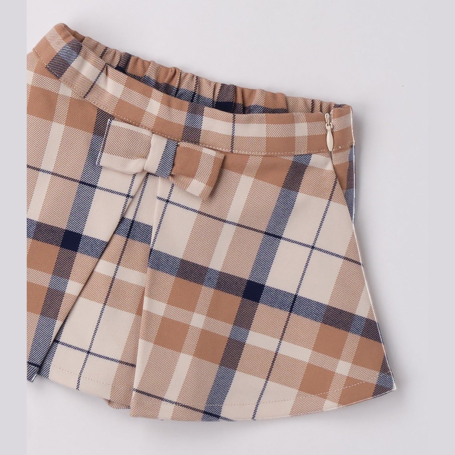 Pantalone Tessuto Navetta Corto Bimba Avorio 3F744/2911 -  NANU' BABY