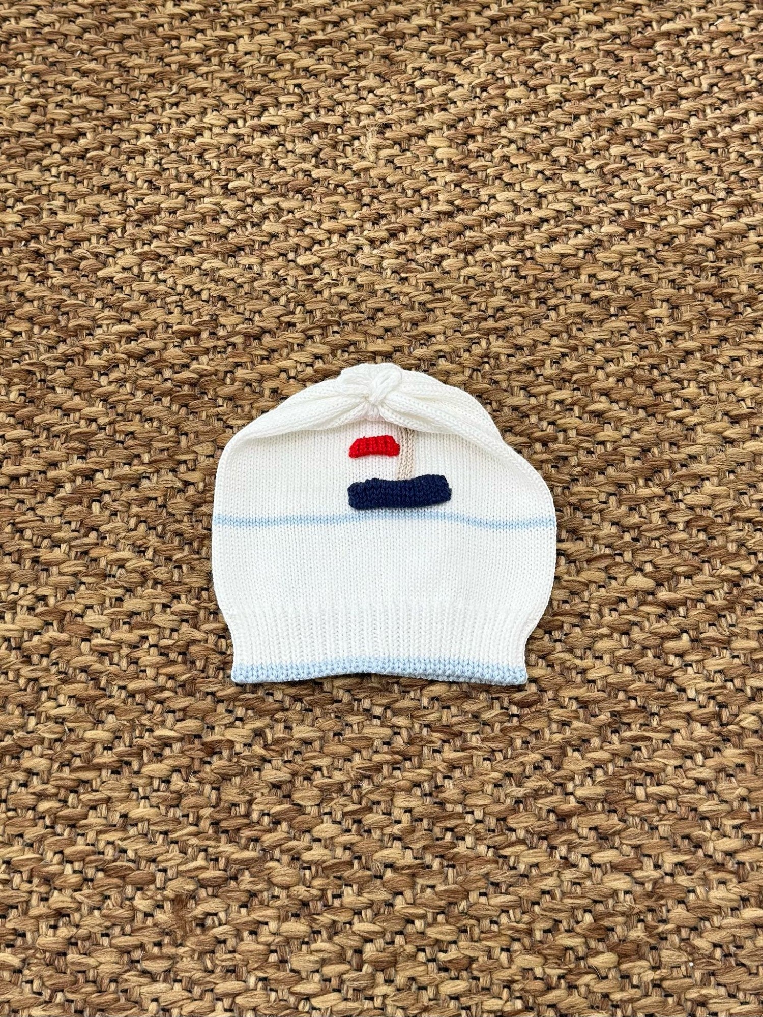 Cuffia ricamata a mano Neonato Bianco BILLY/779 -  NANU' BABY
