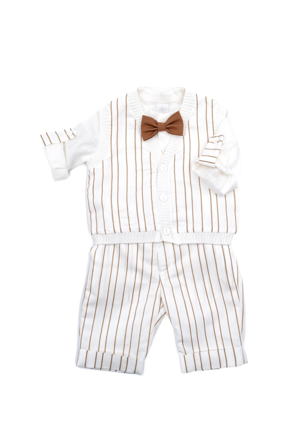 Completo Cerimonia Papillon Bimbo VANIGLIA EM60461 -  NANU' BABY