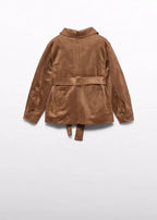 Cappotto Bimba Marrone 5887/5 by ABEL & LULA