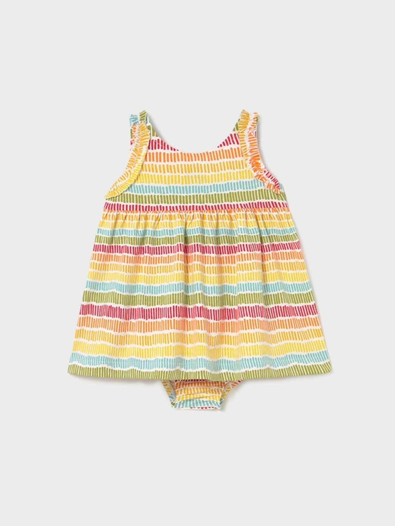 Abito   stampato con coulotte Bimba GIALLO 1925/84 -  NANU' BABY
