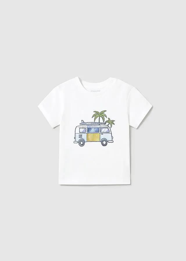 T-shirt Bimbo Bianco 1063/45 by MAYORAL