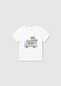 T-shirt Bimbo Bianco 1063/45 by MAYORAL