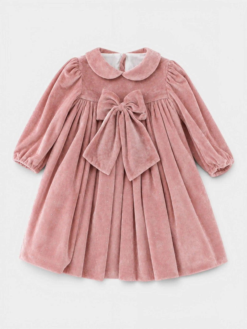 Abito Bimba Rosa L/1342 by SARTORIA DEI PICCOLI