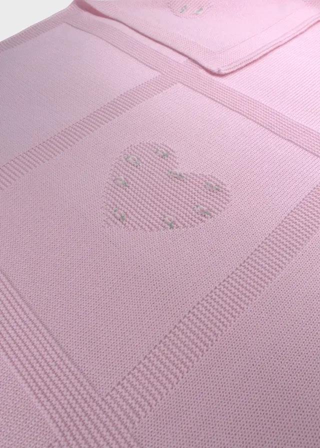 Coperta Neonata Rosa CUORI/154-R by BABY LORD