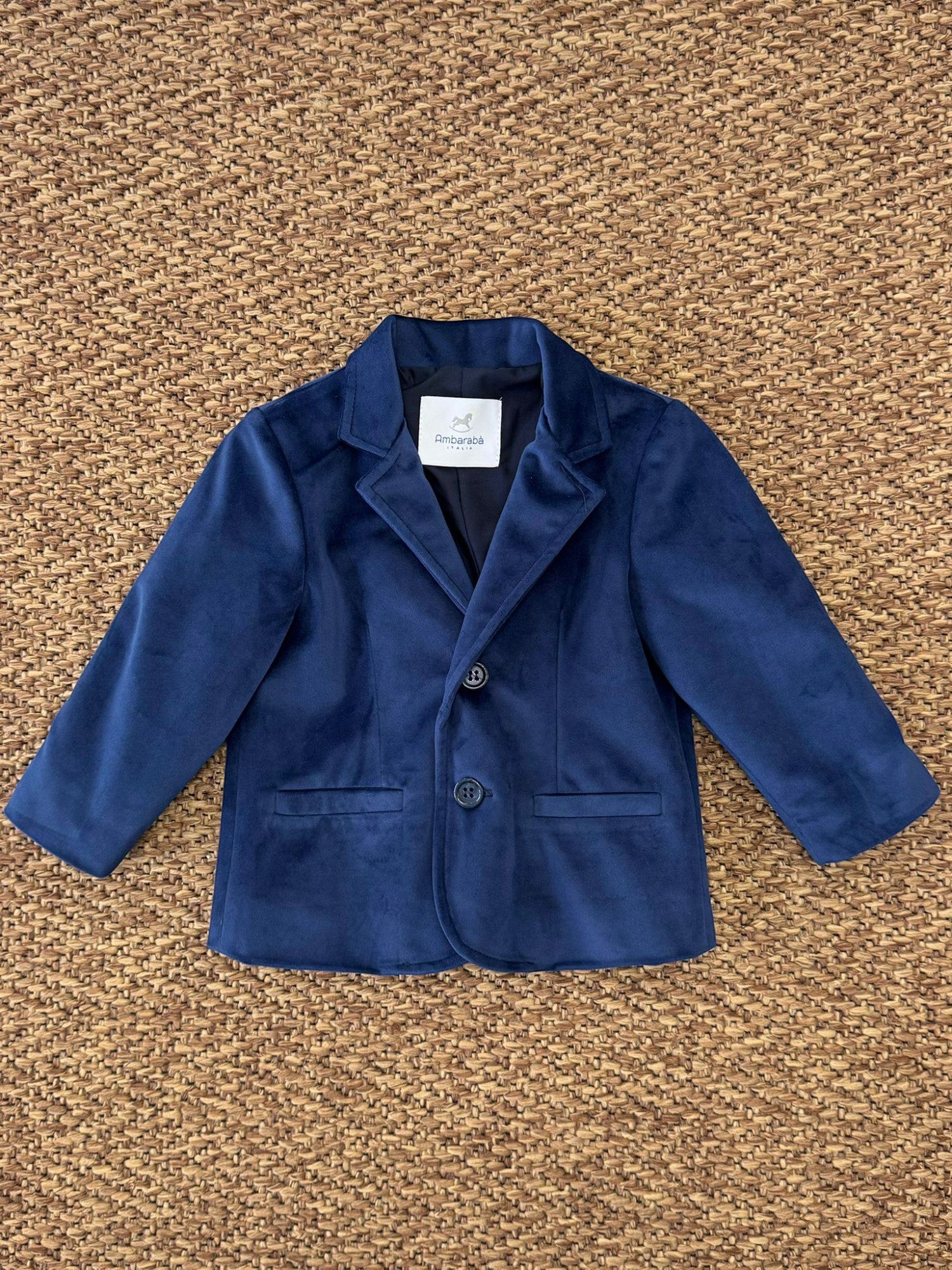 Giacca velluto Bimbo BLU FM38167 -  NANU' BABY