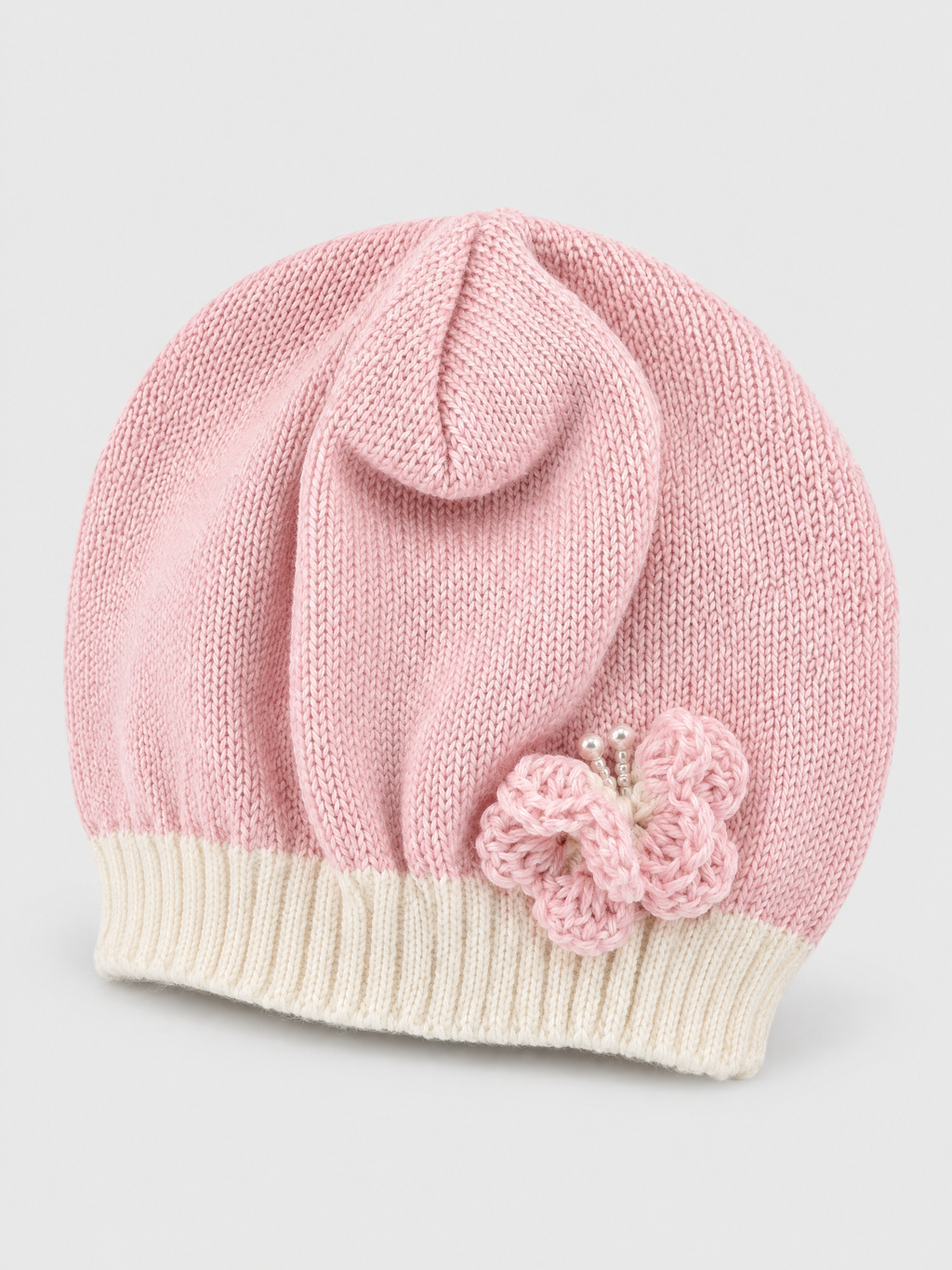 Cuffia Neonata Rosa 8207 by BIMBALO'