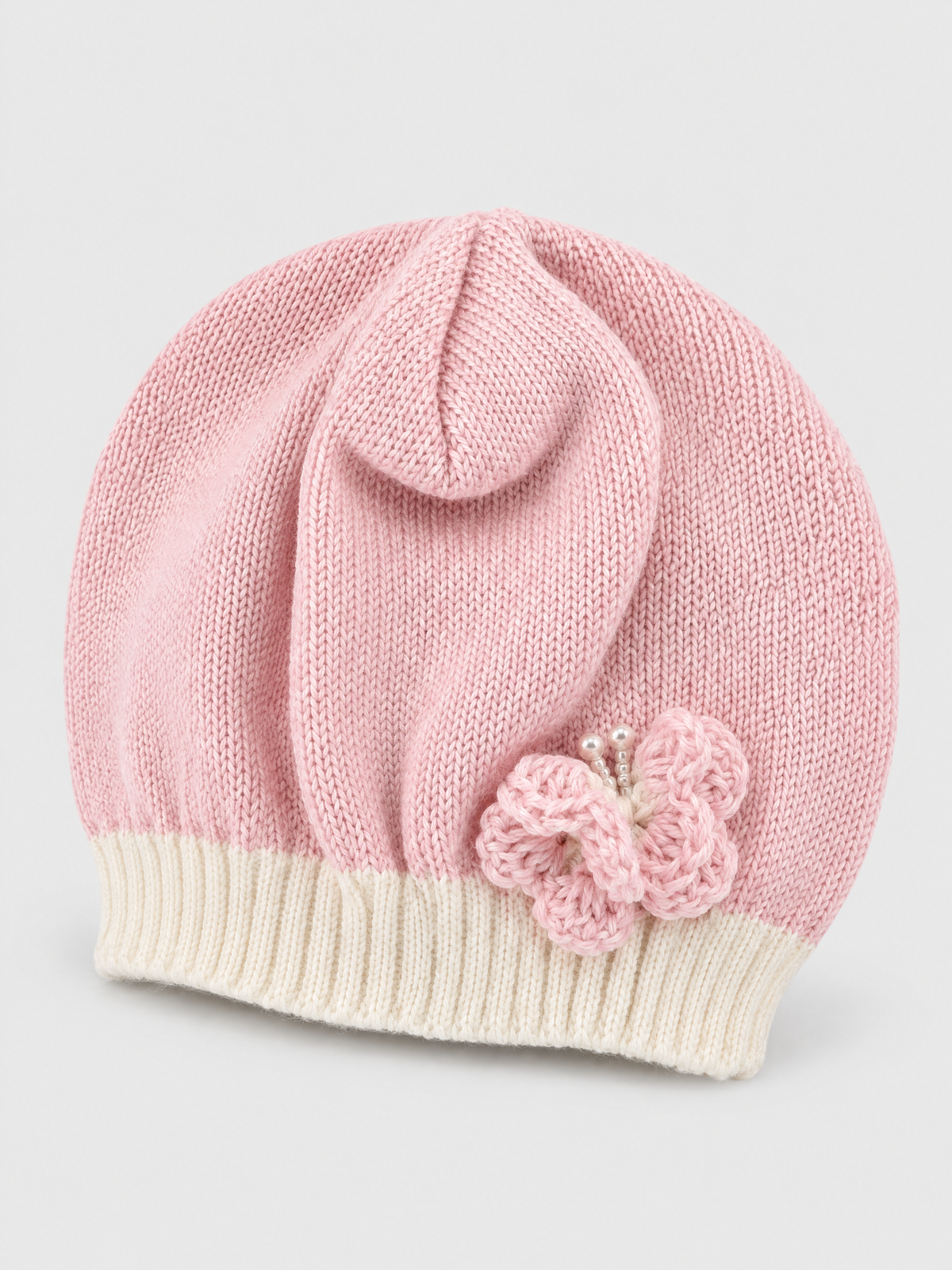 Cuffia Neonata Rosa 8207 by BIMBALO'