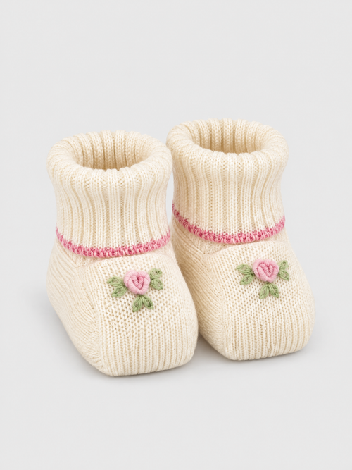 Babbucce Neonata Bianco 8201 by BIMBALO'
