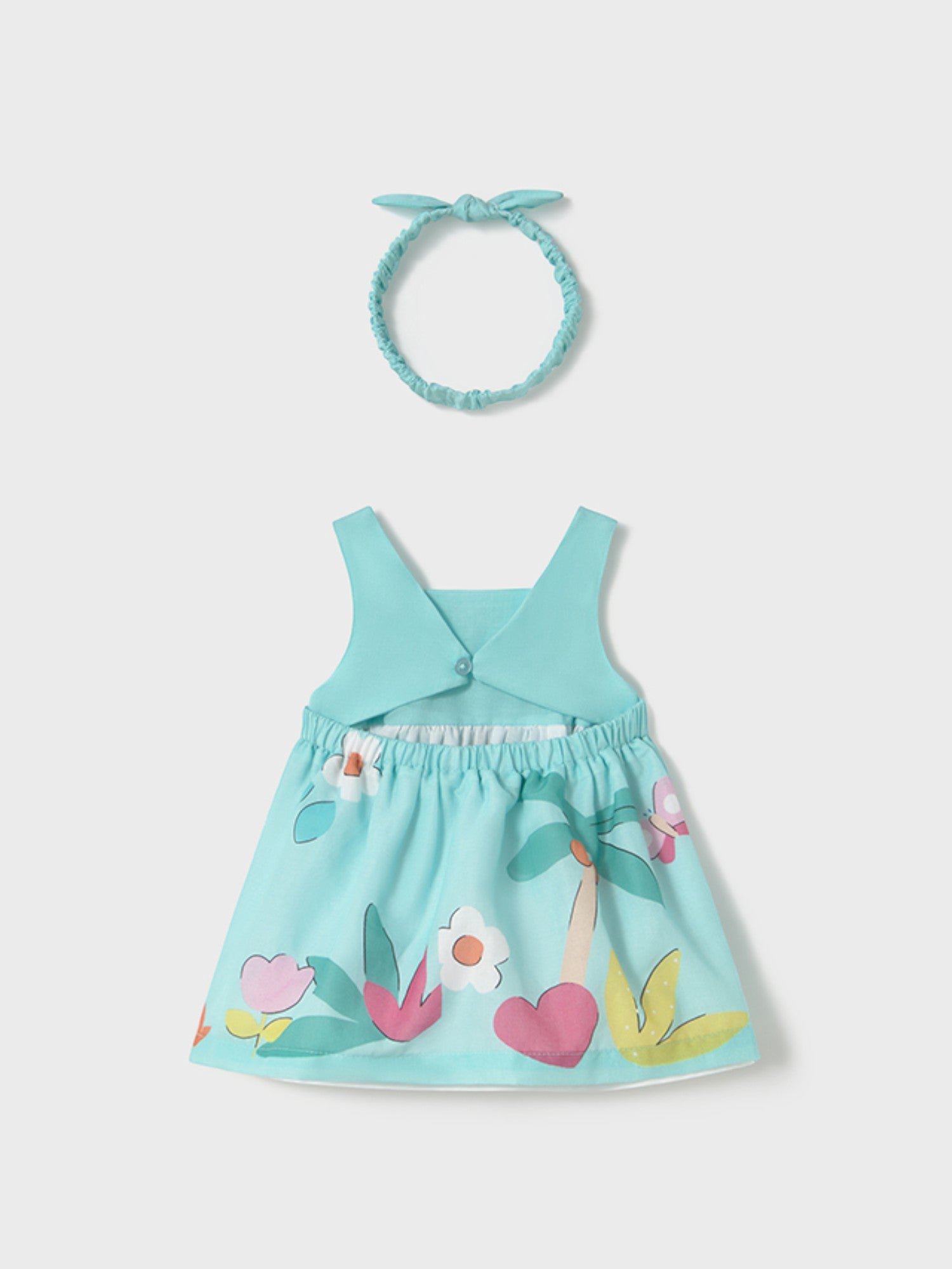 Abito  e cerchietto Bimba VERDE 1873 /V -  NANU' BABY
