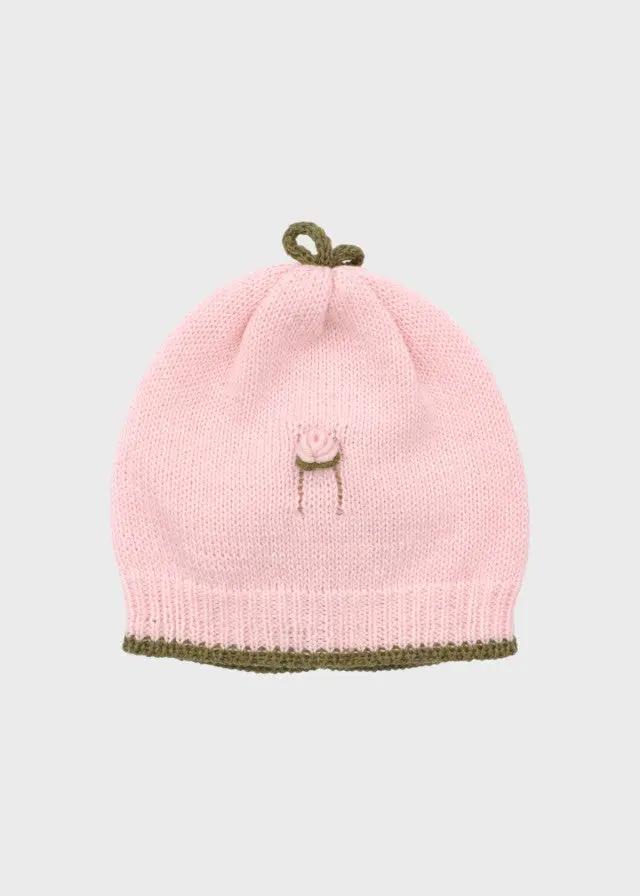 Cuffia Neonata Rosa BRINDISI 1441 by PICCOLA GIUGGIOLA