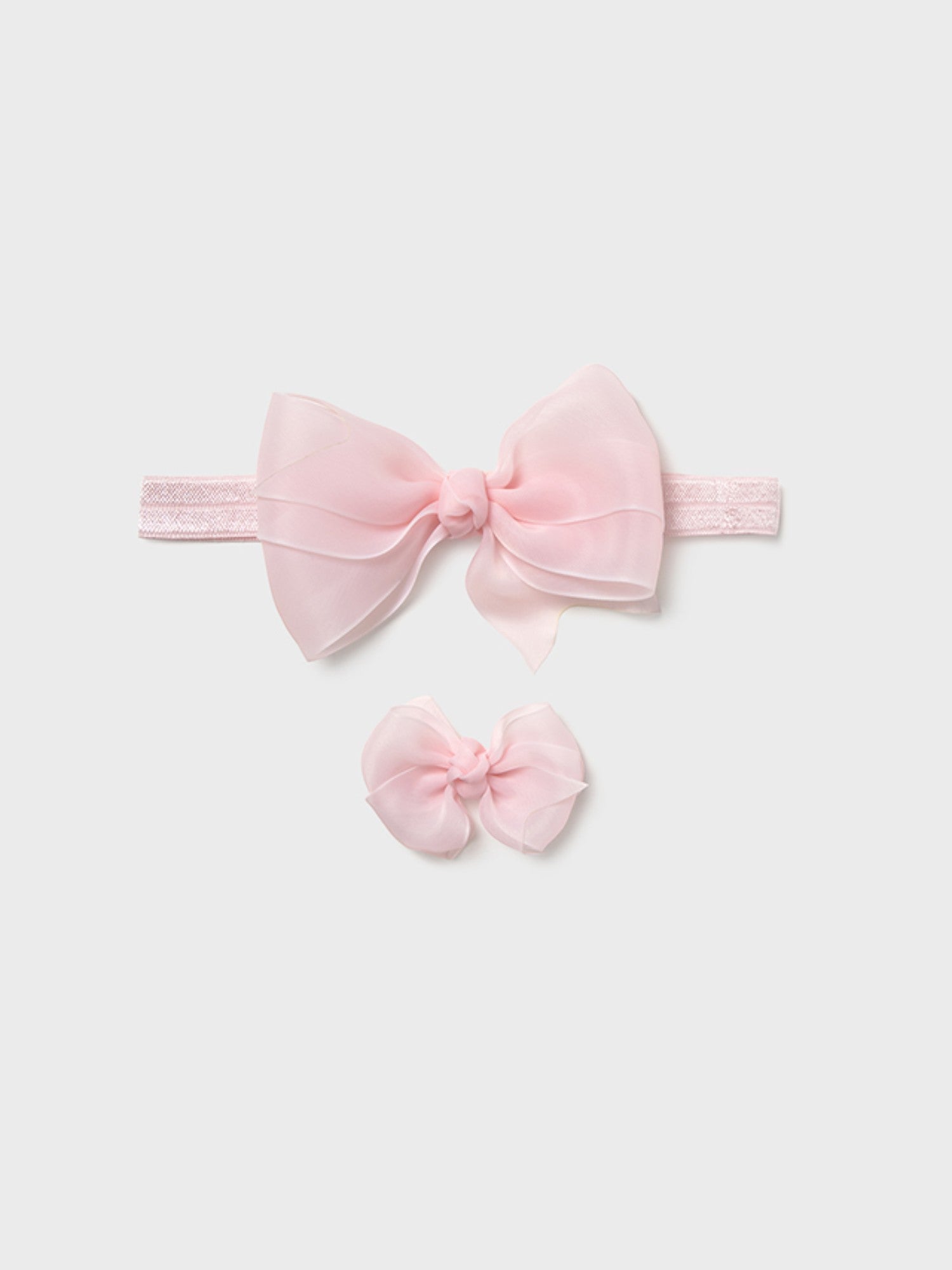 Set cerchietto e fermaglio  ROSA 9888 /R -  NANU' BABY