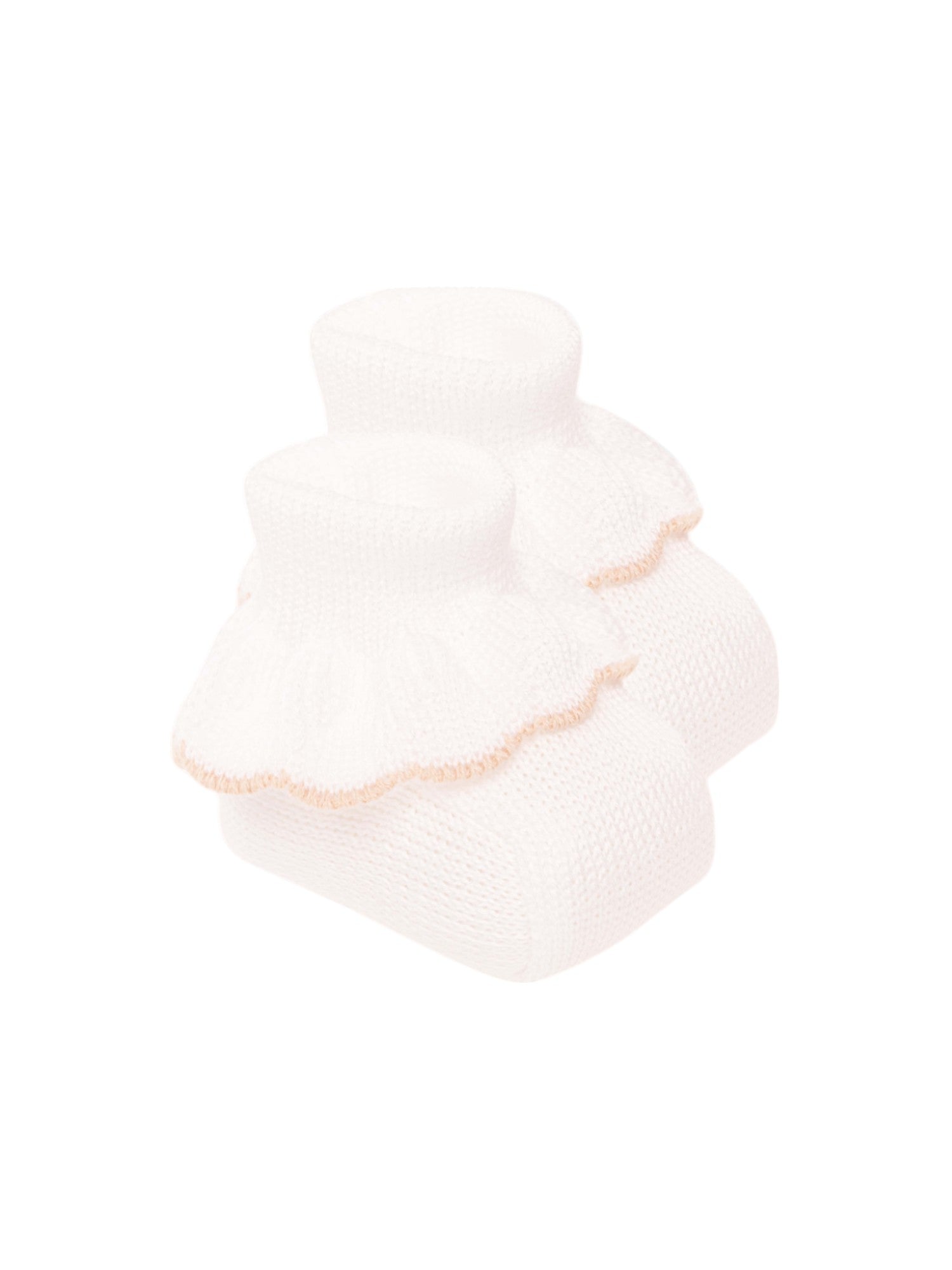 Babbucce Neonata BIANCO EB29S -  NANU' BABY