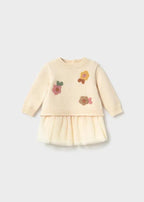Abito Bimba Avorio 2820/92 by MAYORAL