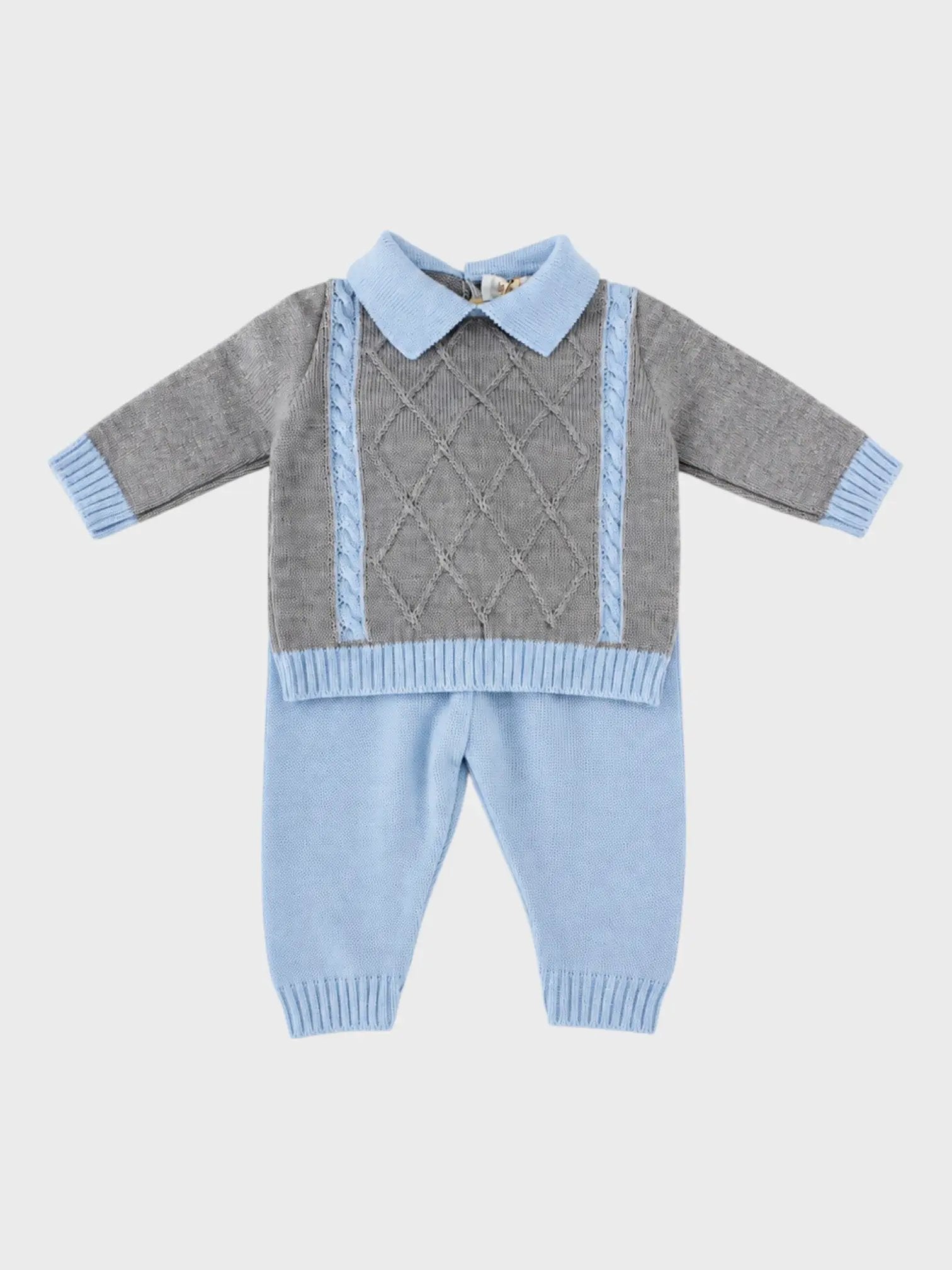 Completo nascita Neonato Grigio 8273 by BIMBALO'