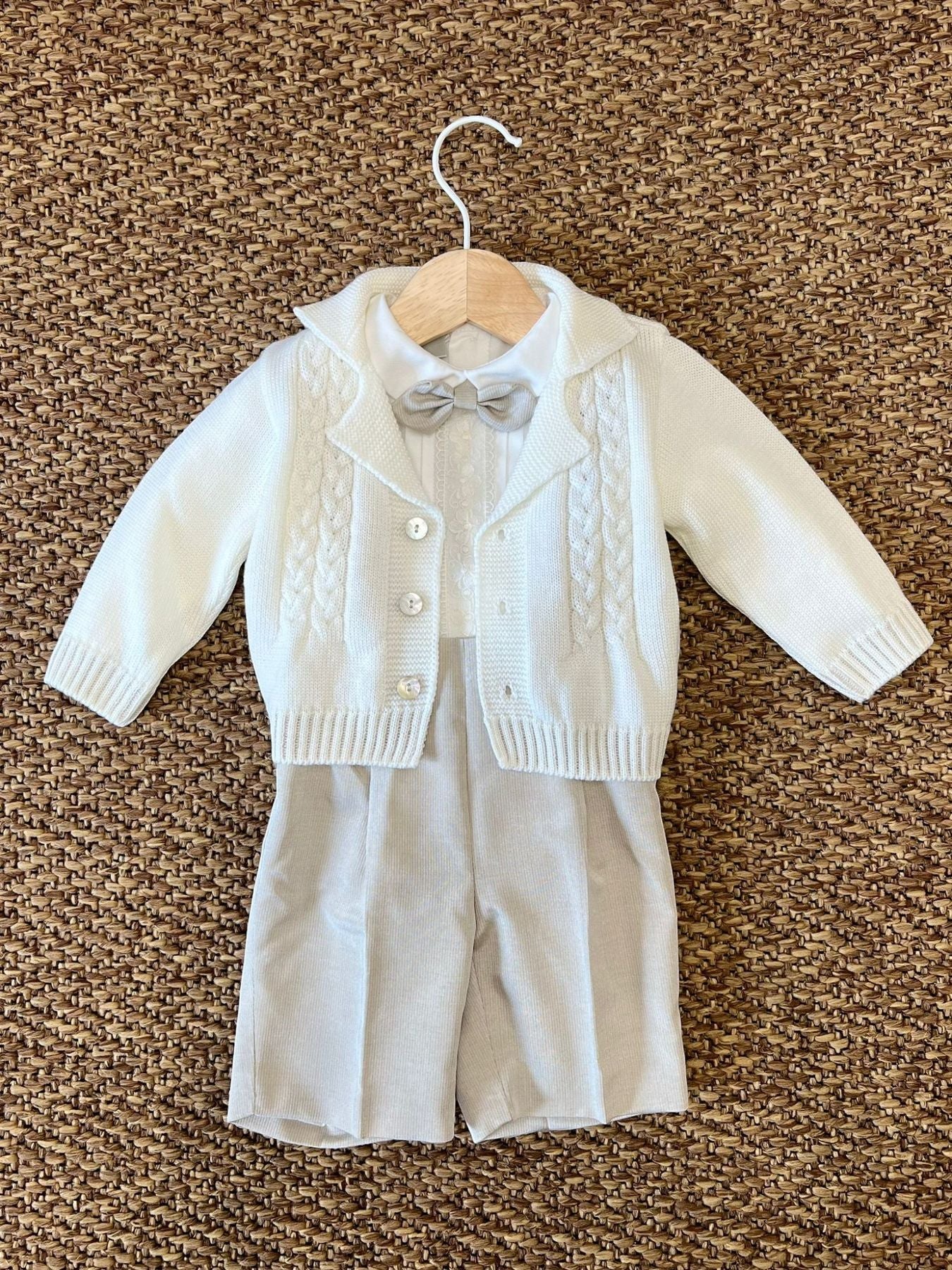 Completo Cerimonia Bermuda Bimbo VANIGLIA IK20660 -  NANU' BABY