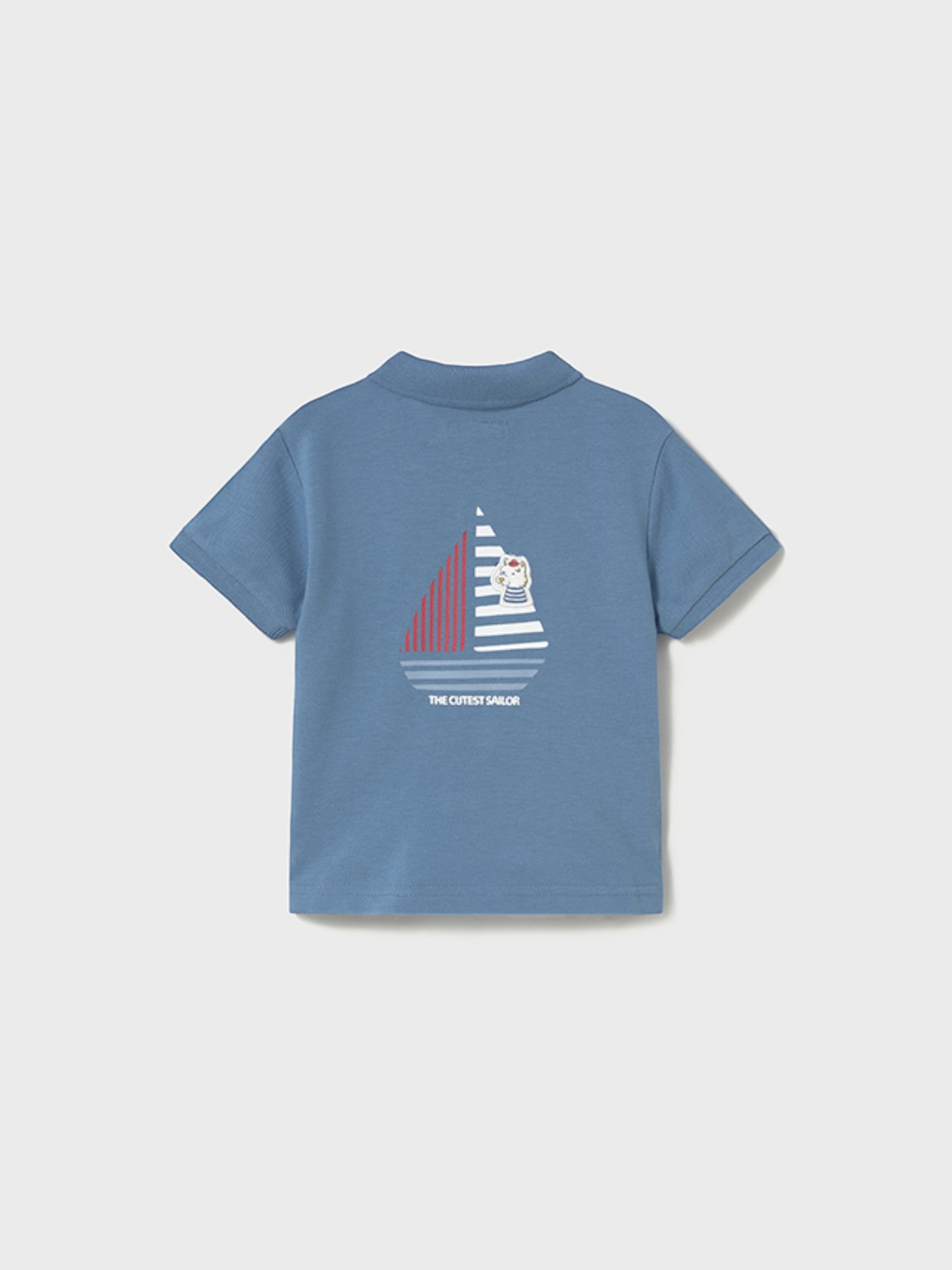 Polo m/c applique Bimbo AZZURRO 1108/62 -  NANU' BABY