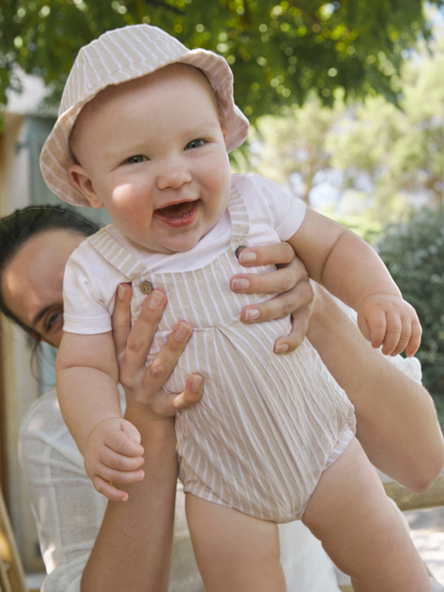 Tutina corta e cappello Bimbo AVORIO 1602 /A -  NANU' BABY