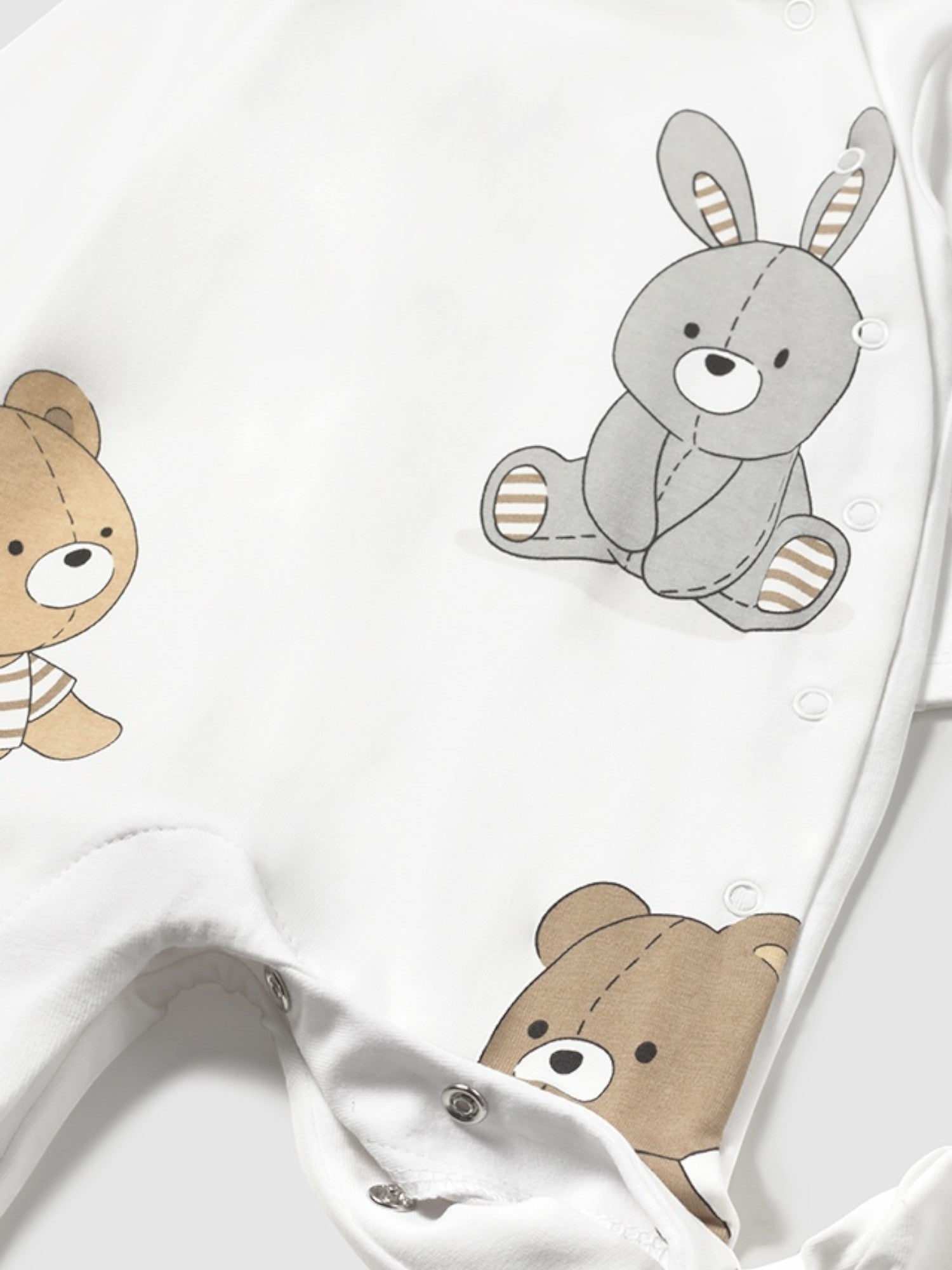 Set 2 pagliaccetti lunghi Neonato MARRONE 1709 /M -  NANU' BABY