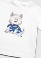 T-shirt Bimbo Bianco 1001/73 by MAYORAL