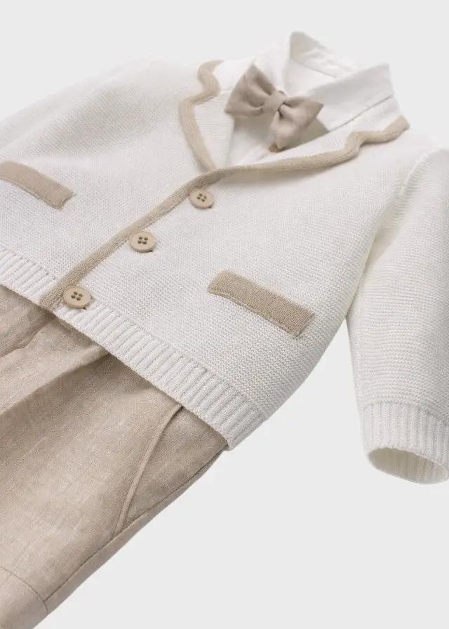Completo Cerimonia Bimbo Panna B3416/307 by BABY A