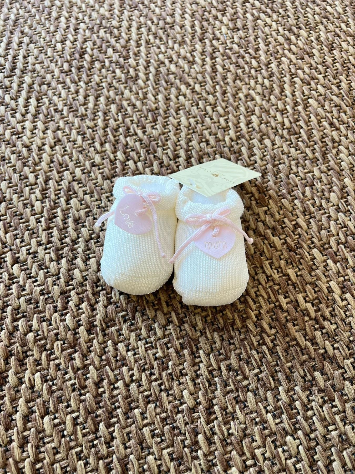Babbucce Neonata ROSA 8635/P -  NANU' BABY